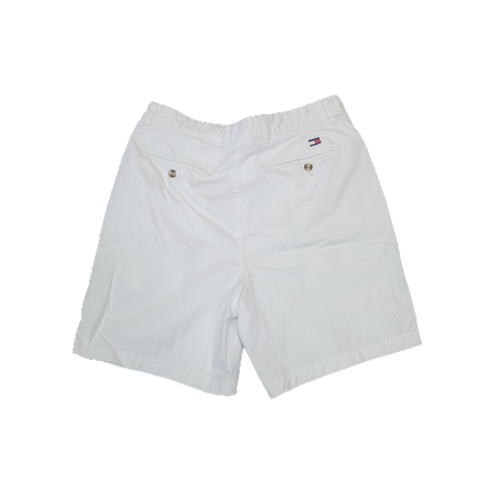 Vintage Tommy Hilfiger Shorts Size 34 White Golf Casual Chino Y2K Mens - Picture 1 of 9